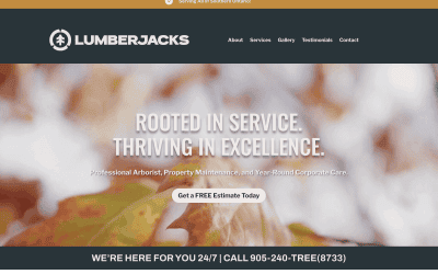 Lumberjacks Inc. – Website Design