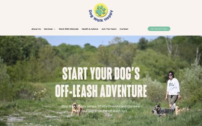 Web Design Dog Walk Happy