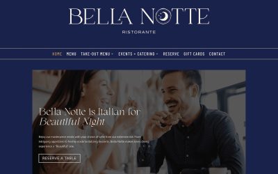 Bella Notte Restaurant Web Design