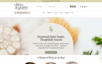Olives & Grains – E-Commerce Website