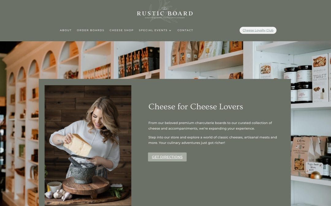 The Rustic Board – Web Design